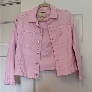 L'AGENCE Light Pink Denim Jacket